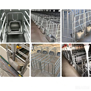 Heavy Duty Stainless Steel Pig Feeder <strong>Trough</strong> Sow Feed Bowl for Gestation Crate Farrowing Pen Finishing Pig Feeding Equipment - Product Image 2