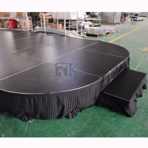 เวทีพกพาสำหรับงานอีเว้นท์และเทศกาล ประกอบง่าย พื้นผิวกันลื่น ทำจากอลูมิเนียม - Product Image 2