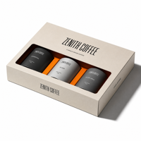 Boîte d'emballage de luxe personnalisée pour café liquide avec fenêtre, boîte cadeau rigide en carton pour 3 canettes de 240 ml, OEM ODM Vente en gros