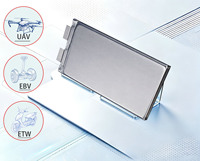 Sel Baterai UAV 31.5Ah 3.7V Nikel + Silikon Tinggi |   303Wh/kg 640Wh/L |   3C Terus Menerus 5C Puncak |   7.15mm Ultra-Tipis