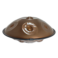 Raysen F #   Handpan Low Pygmy 21 (14+7) notes avec trois notes de fond, type Dings, tambour Handpan