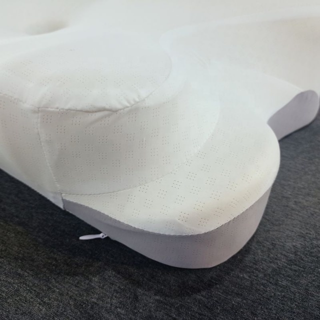 Memory Foam Contour Massage Pillow Neck Back Support for Sleeping Travel Office Car Use
