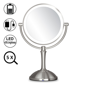 <span class=keywords><strong>Espejo</strong></span> de Maquillaje <span class=keywords><strong>LED</strong></span> de Doble Cara con Pedestal de Escritorio Tipo <span class=keywords><strong>Conair</strong></span> - Product Image 1