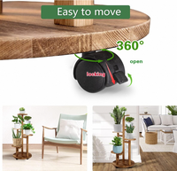 Support à plantes vertical en bois à 5 niveaux, directement de l'usine, écologique et peu encombrant, idéal pour les salons, vérandas et jardins