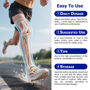 Citrato de Calcio al por Mayor de Fábrica para Mujeres con D3 y K2, Promueve la Absorción de Calcio desde el Intestino al Sangre, Gotas Líquidas - Product Image 3