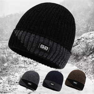 Korean Style Winter Knitted Ski <b>Hat</b> Fleece Lined <b>Warm</b> Windproof Adult Unisex <b>Hat</b> - Product Image 3