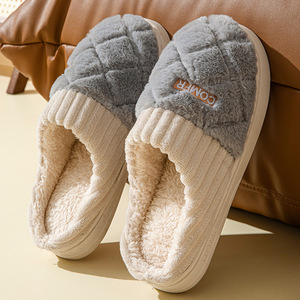 Chaussons d'hiver pour femmes et hommes, taille universelle, antidérapants, doux et chauds, chaussures d'intérieur pour l'hiver - Product Image 4