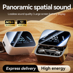 Audífonos Intrauditivos Inalámbricos BT V5.4 TWS con Cancelación de Ruido, Micrófonos, Bajos Estéreo, Resistentes al Agua, Mini Audífonos con Pantalla Digital - Product Image 2