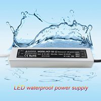 12V 4.2A de alimentación de 50W controlador de LED impermeable IP67 regulada Universal adaptador de transformador AC a DC 12V para luz LED
