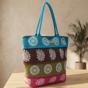 Sac fourre-tout en jute rayé écologique très demandé avec fermeture éclair, poignées en corde, taille personnalisée, réutilisable, vente en gros, Bengale occidental - Product Image 6
