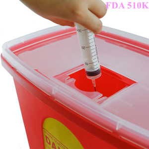 Y Tế Dùng Một Lần 23L Biohazard <span class=keywords><strong>Sharps</strong></span> <span class=keywords><strong>Container</strong></span> Lớn 510K 6 Gallon - Product Image 5