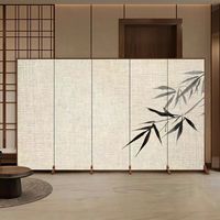 Paravent pliable 3D de style chinois pour salon, chambre, bureau, hôtel