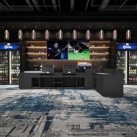 Meja Kasir Bar Kustom untuk Bar Biliar, Arena Seluncur Es, Warnet, Gym, KTV, Toko BBQ, Meja Resepsionis Komersial