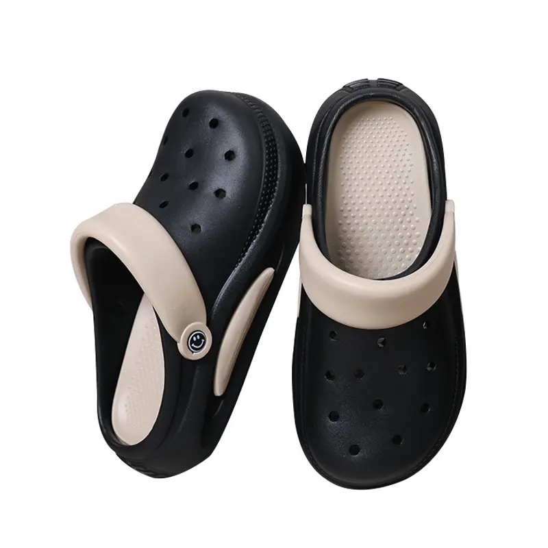 Sandal Platform Muffin wanita, Kasut dipakai gaya anti-selip EVA seret untuk musim panas