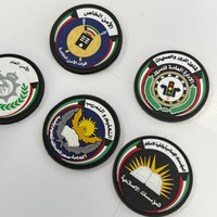 Étiquettes en PVC souple personnalisées en gros, logo en relief 3D, étiquettes en silicone en caoutchouc PVC, badge pour uniformes, blazers d'officiers