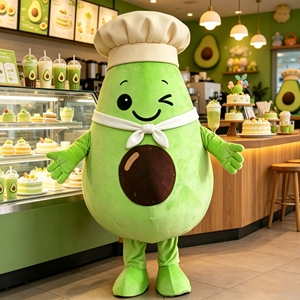 Costumes de mascotte d'<span class=keywords><strong>avocat</strong></span> vert personnalisés Hola / Costumes de mascotte de poupée alimentaire pour adultes - Product Image 1