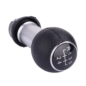 Car Gear <b>Knob</b> 12mm Leather Manual <b>Shift</b> <b>Knob</b> For Audi A3 Volkswagen Golf Passat - Product Image 4