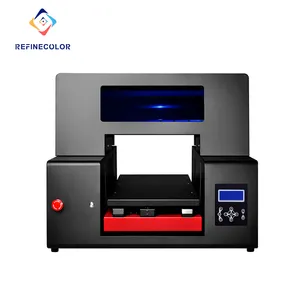 UV Printer on Metal Steel Parts inkjet Colorful clear Paint SUS Printing Small Machine Save Shipping Cost