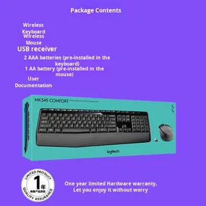 <span class=keywords><strong>Logitech</strong></span> ดั้งเดิมชุดคีย์บอร์ดและเมาส์ไร้สาย <span class=keywords><strong>MK345</strong></span> 2.4กิกะเฮิร์ตซ์คอมโบมัลติมีเดียการยศาสตร์ - Product Image 6