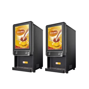 New style 10 cups vending machine coffee commercial metal coffee and tea vending machine 1000g*2