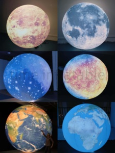 Hành tinh Sao Thổ khổng lồ bơm hơi LED, hệ mặt trời bơm hơi treo trang trí - Product Image 4