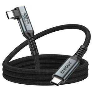 Cable de carga rápida SUNGUY 100W 5A Tipo-C, cable de datos USB C de aluminio, cable de carga para teléfonos y portátiles, éxito de ventas en TikTok. - Product Image 1