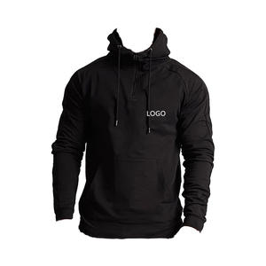 Men's <b>Long</b> Sleeve Street Fashion Hoodies Black Color <b>Sweatshirts</b> with Hooded Collar for Adults - Product Image 1