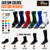 Chaussettes de sport personnalisées avec logo OEM pour hommes, chaussettes de course, de cyclisme, d'athlétisme, chaussettes de basketball personnalisées avec logo