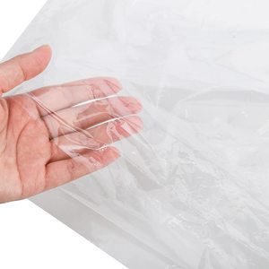 Sac de rangement de vêtement suspendu en <span class=keywords><strong>plastique</strong></span> transparent bon marché PP PE <span class=keywords><strong>Housse</strong></span> anti-poussière étanche pour l'emballage des vêtements - Product Image 2