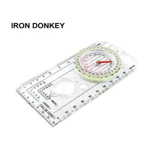 Équipement d'exploration IRONDONKEY Échelle de carte professionnelle Échelle de <span class=keywords><strong>dessin</strong></span> à l'aiguille du nord Boussole extérieure acrylique - Product Image 5