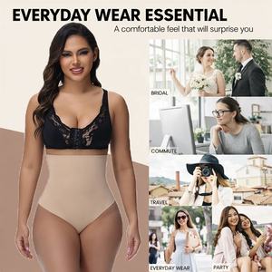 Culottes Gainantes et Tangas Taille Haute Personnalisés de Haute Qualité pour Femmes, Grande Taille, Sans Couture, Contrôle du <span class=keywords><strong>Ventre</strong></span> - Product Image 3