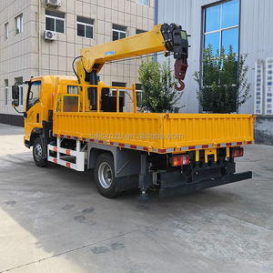 Camion benne 4x4 de 3 tonnes avec treuil électrique et grue à flèche hydraulique, grue mobile sur camion Shaanxi - Product Image 4