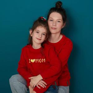 Conjuntos a juego para mamá e hija, camisetas de algodón de moda, ropa informal de manga larga con estampado lindo, ropa para padres e hijos - Product Image 2