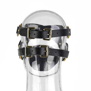 Bondaga juguetes sexuales máscara facial Pu cuero esclavo máscara fetiche adulto juguete sexual - Product Image 2