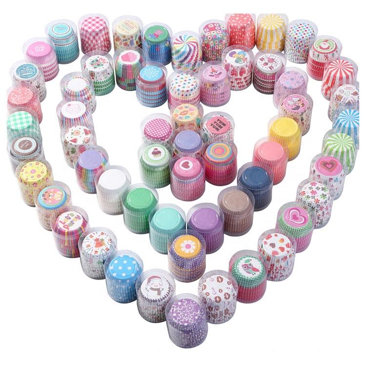 Recyclable Paper Cupcake Liner Paper Cups Mini Cake for Weddings, Christmas  and Birthday Party Cupcake Muffin Baking Cup
