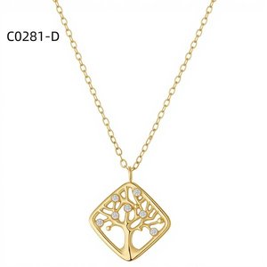 Collar de Moda con Circonia C0281 para Mujer, Joyería de Alta Calidad - Product Image 2