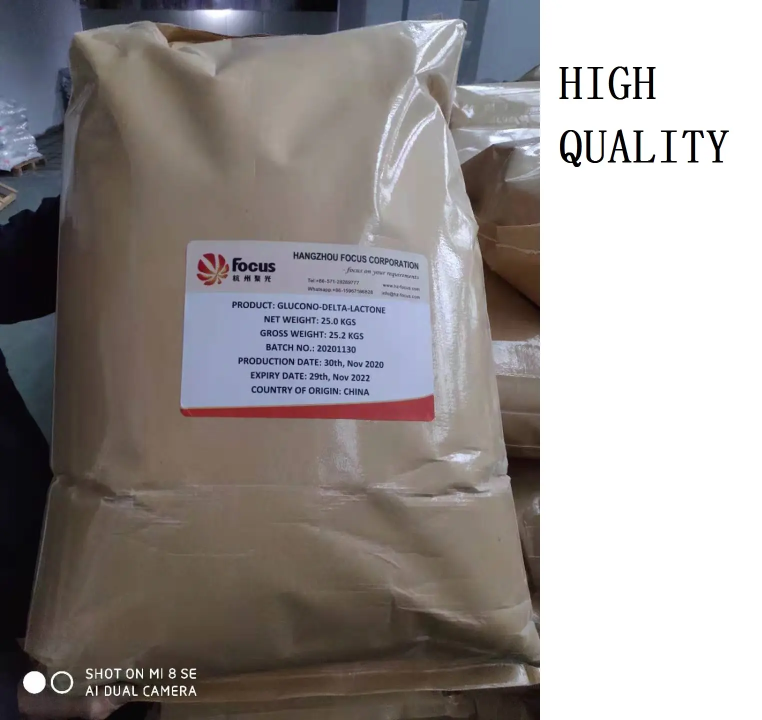 Food Grade High Purity Top quality Ingredients used for tofu 25kg per bag 99% Glucono-Delta-Lactone GDL