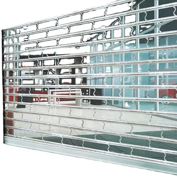 Commercial Use Functional Electric Grill Roller Shutter,punched steel roller shutter