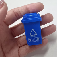 Mini poubelle, bac à déchets, miniatures pour accessoires de maison de poupée, petits bacs à déchets, ornements DIY