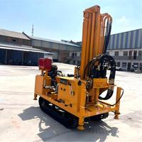 Machine de forage de puits d'eau sur chenilles pour forages de 300 m de profondeur, vente directe usine Chine