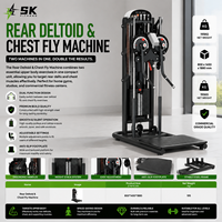 Machine professionnelle SK pour soulevements latéraux debout, équipement d'entraînement de force de qualité commerciale pour exercices Pec Fly, certifiée CE EN957