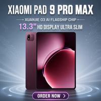 Yeni 2026 Xiaomi Pad 9 Pro Max Tablet, Xuanjie O3 AI Amiral Gemisi Çipi, 13.3 İnç HD Ekran, Ultra İnce Hafif ve Uzun Pil Ömrü ile