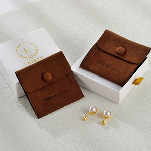 Custom Logo Sliding Drawer Jewelry Packaging <b>Box</b> with Pouch <b>Gift</b> <b>Box</b> for <b>Earrings</b> Bracelet Necklace Ring - Product Image 3