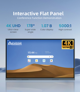 หน้าจอแสดงผลดิจิทัลแบบอินเทอร์แอคทีฟสำหรับห้องเรียน Hiseeview ขนาด 65 75 86 98 110 นิ้ว พร้อมฟังก์ชั่นเขียน กระดานไวท์บอร์ดอัจฉริยะสำหรับการสอน หน้าจอสัมผัส LCD - Product Image 6