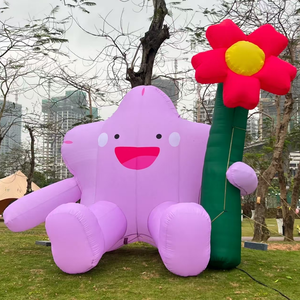 Arco Inflável em Forma de Cogumelo com Iluminação LED Material Oxford/PVC Impermeável Fácil de Montar para Exibição em Eventos Publicidade - Product Image 2