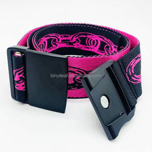 1,5 pulgadas tejido personalizado grabado láser Logo hebilla magnética deportes gimnasio Jacquard esquí Capeesh cinturón Nylon cinturón táctico para hombres - Product Image 5