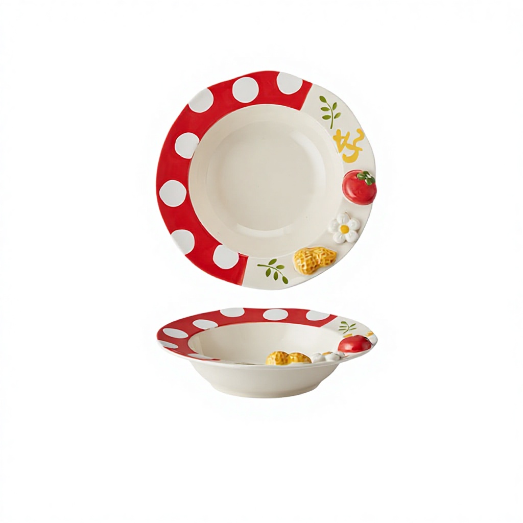 Plat rouge profond
