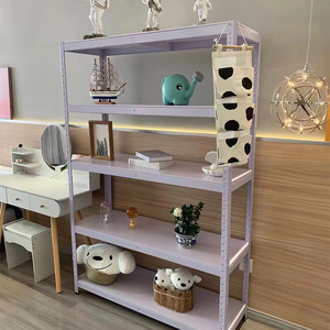 European Style Storage <b>Rack</b> Multi Layer Floor Standing Metal Garage Shelf Medium <b>Weight</b> Load Capacity Rectangle Shape Office - Product Image 3