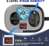 Nettoyeur Vapeur Électrique Multi-Appareils Ménagers, Stérilisateur à Haute Température, Portable, 2500W, 1200ml d'Eau