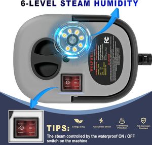 Nettoyeur Vapeur Électrique Multi-Appareils Ménagers, Stérilisateur à Haute Température, Portable, 2500W, 1200ml d'Eau - Product Image 6